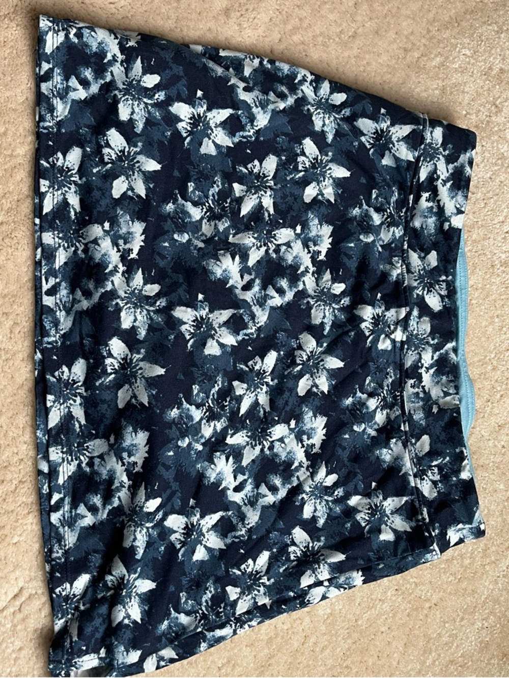 Floral athletic skort
